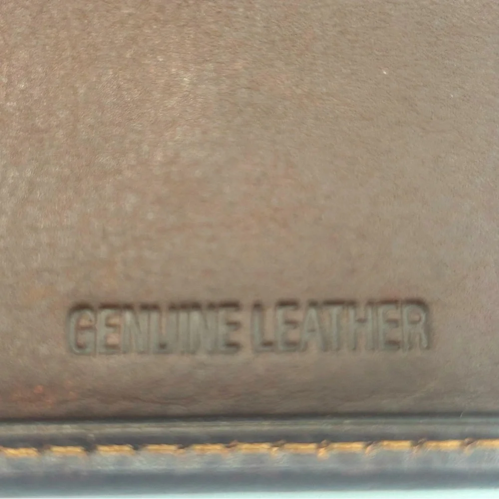 Buxton Men’s Genuine Leather Wallet Brown Bifold Billfold Credit Card NWOT